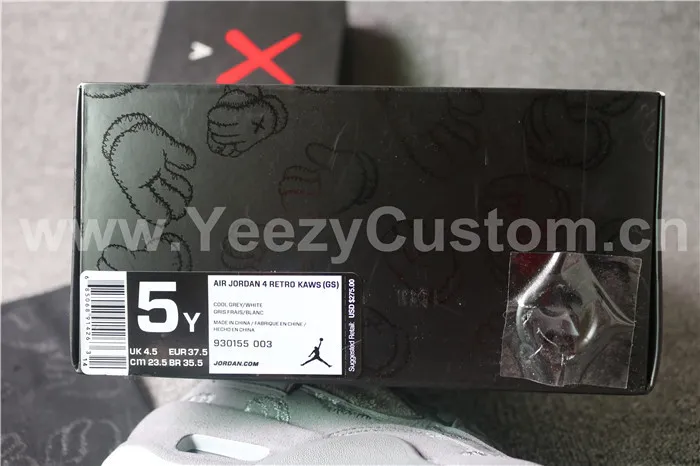 Kaws X Jordan 4 Cool Grey GS