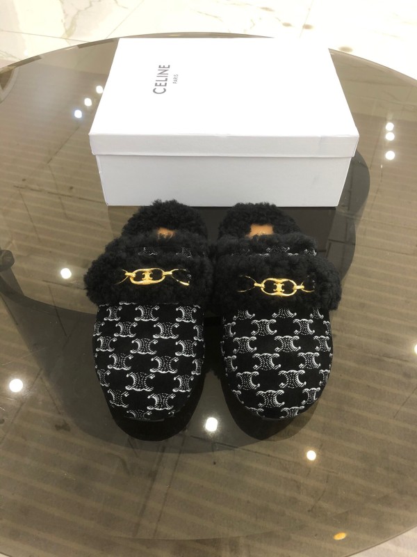 CELINE Hairy slippers 002 (2021)