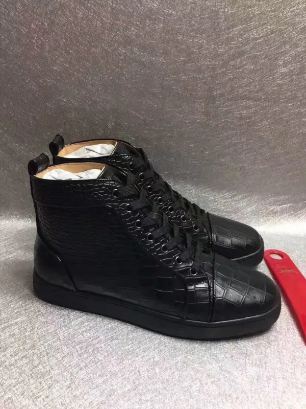 Super High End Christian Louboutin Flat Sneaker High Top(With Receipt) - 0044