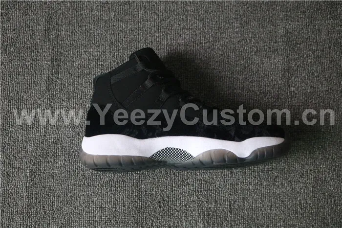 Authentic Air Jordan 11 Retro GS Black Velet