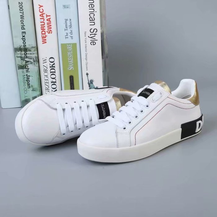 Dolce&Gabbana Studded Suede & Nylon Men and Women Sneakers-03
