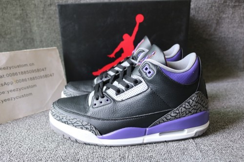 Authentic Air Jordan 3 Court Purple