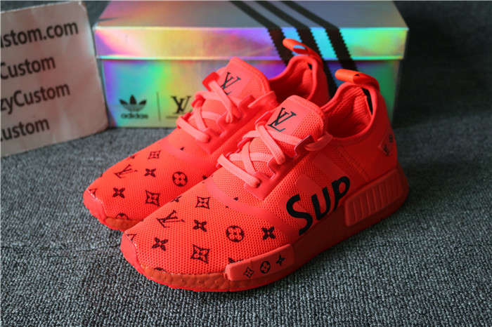 Authentic Adidas X Supreme X LV Red NMD