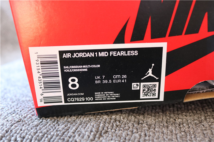 Authentic Air Jordan 1 Fearless Melody Ehsani Men Shoes