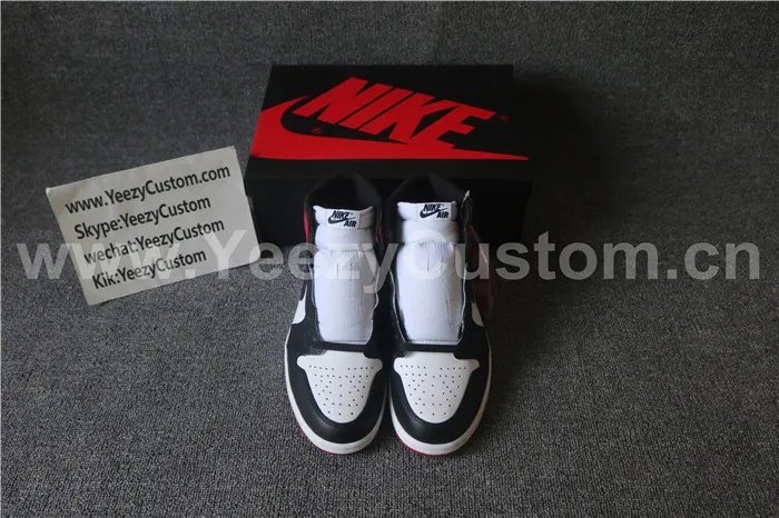 Authentic Air Jordan 1 Black Toe 2016