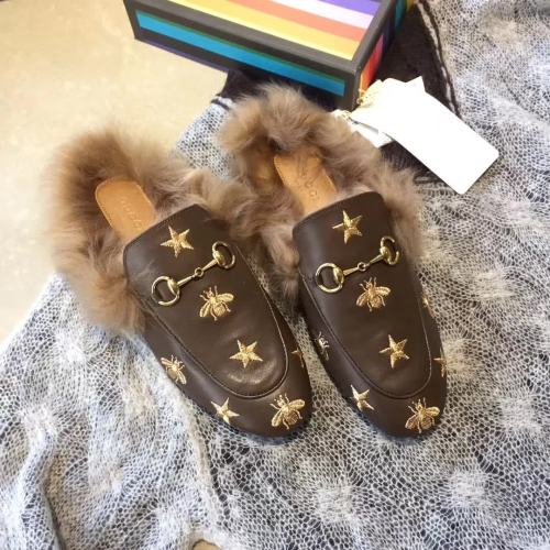 Gucci Hairy slippers 0042