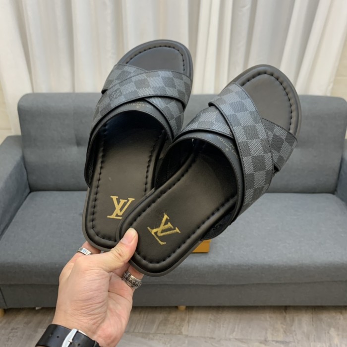 LV Slipper men Shoes 0073（2021）