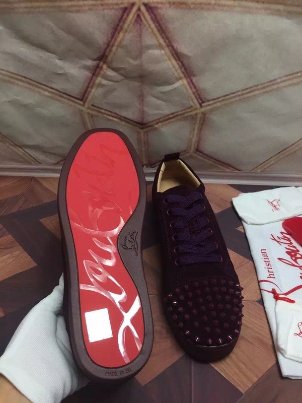 Super High End Christian Louboutin Flat Sneaker Low Top(With Receipt) - 0024