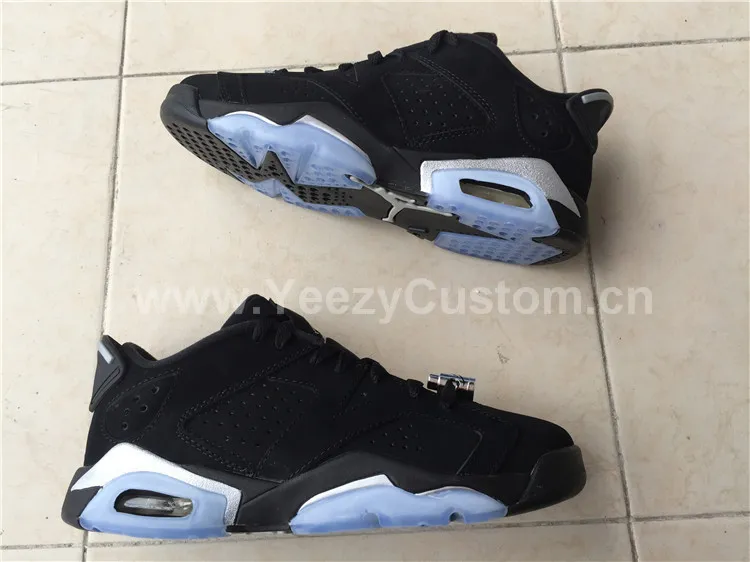 Authentic Air Jordan 6 Low Chrome GS
