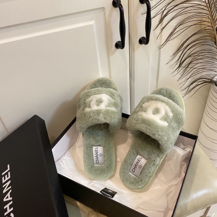 Chanel Hairy slippers 0017 (2021)
