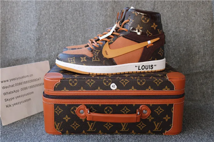 Authentic Air Jordan 1 LV X OFF White