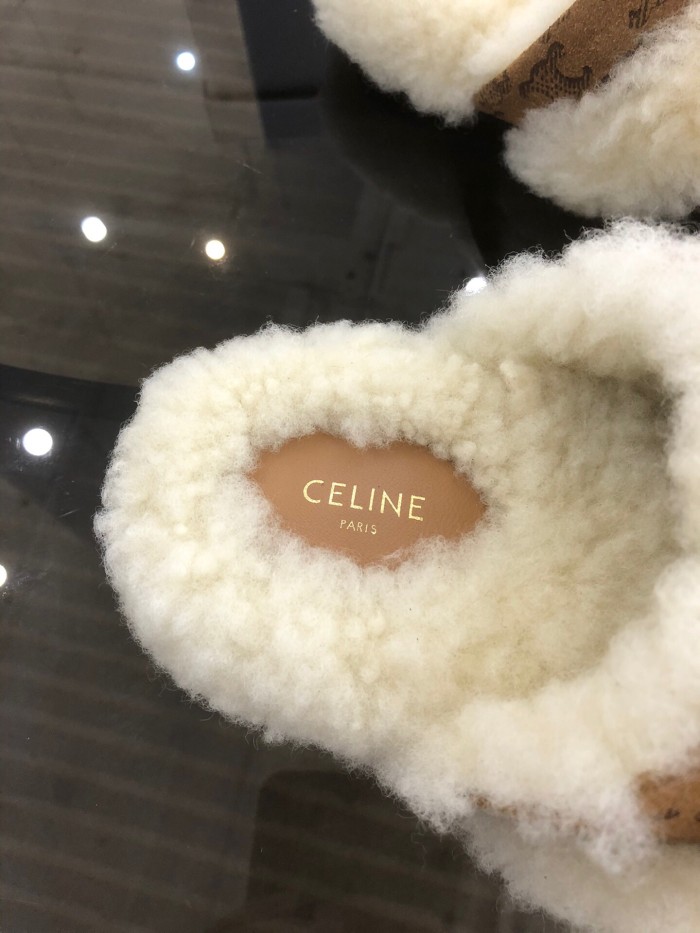 CELINE Hairy slippers 001 (2021)