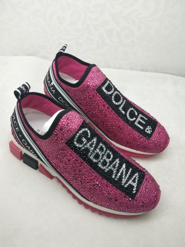 Dolce&Gabbana Studded Suede & Nylon Men and Women Sneakers-025