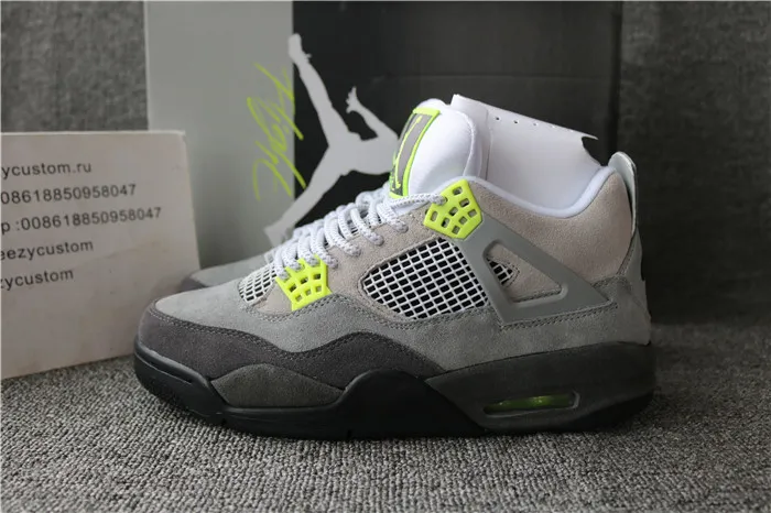 Authentic Air Jordan 4 SE Neon