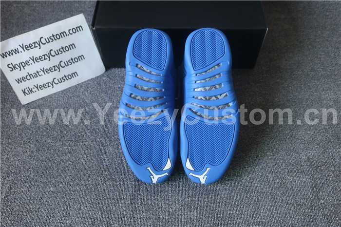 Authentic Air Jordan 12 Blue Premium