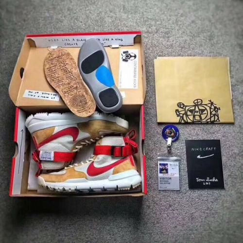 Authentic Tom Sachs x Nikecraft Mars Yard 2.0 High Top Men and GS