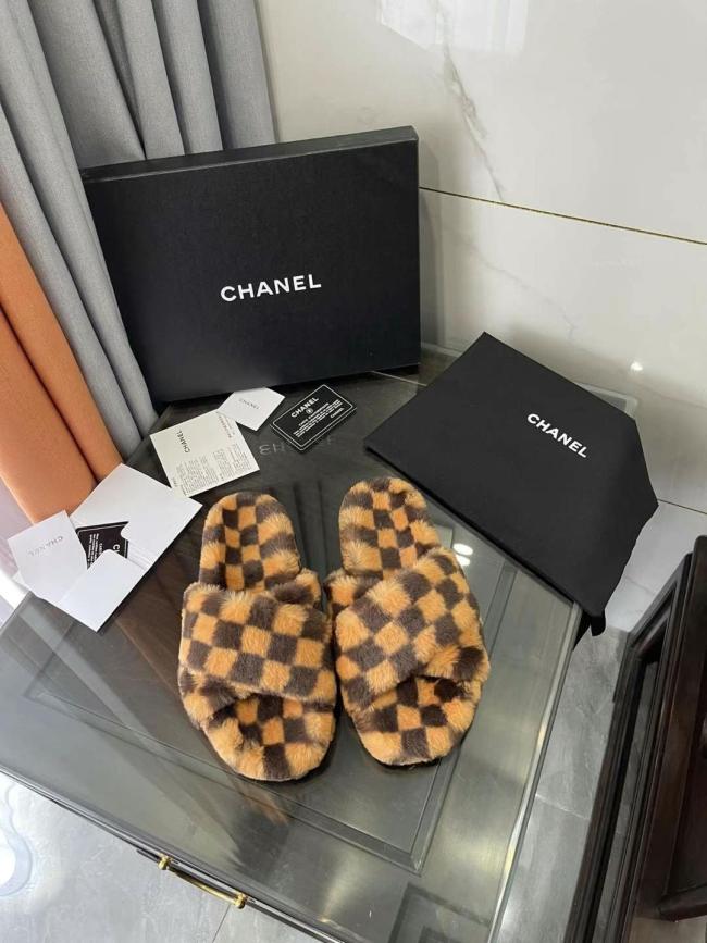 Chanel Hairy slippers 0029 (2021)