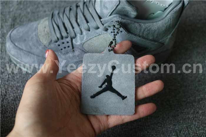 Authentic KAWS X Air Jordan 4 Cool Grey