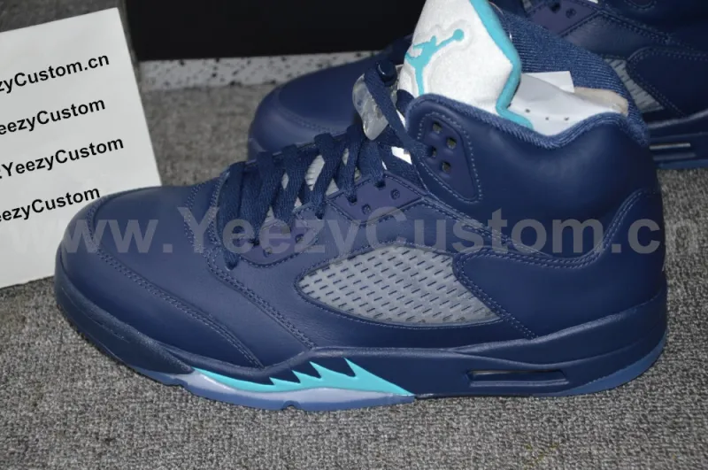 Authentic Air Jordan 5 Midnight Navy Blue