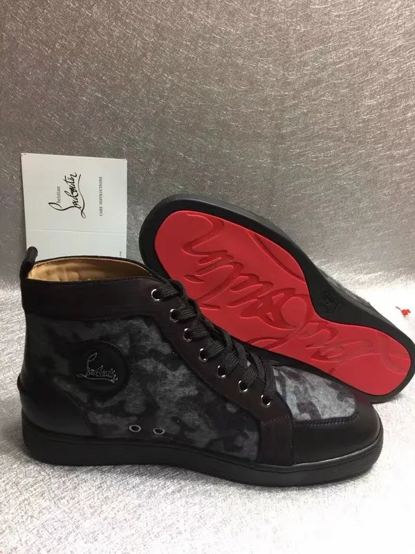 Super High End Christian Louboutin Flat Sneaker High Top(With Receipt) - 0072