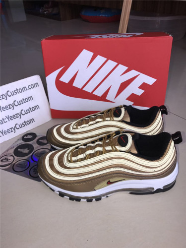 Authentic Nike Air Max 97 OG gold Metallic Gold