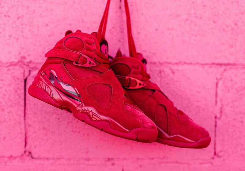 Authentic Air Jordan 8 GS Valentine
