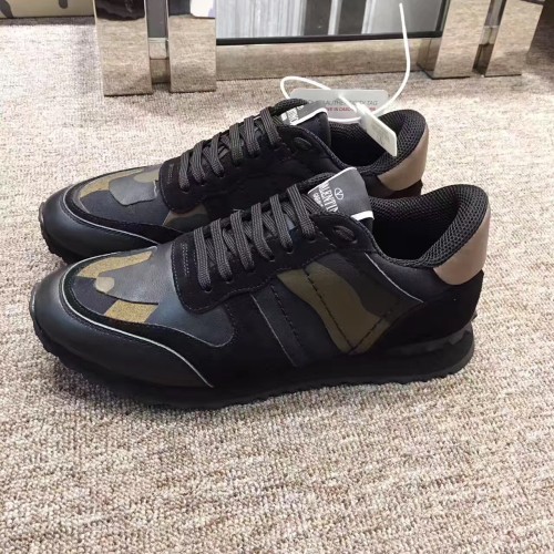 Valentino Studded Suede & Nylon Men and Women Sneakers-023