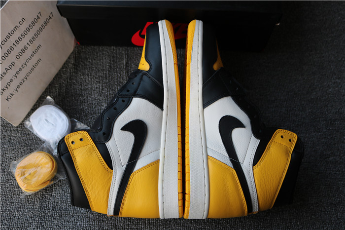 Authentic Air Jordan 1 Yellow Toe