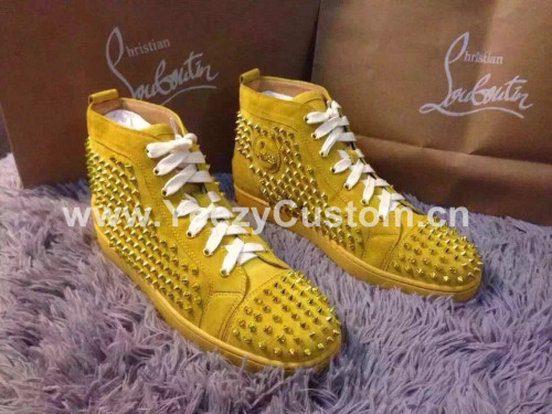 Super High End Christian Louboutin Flat Sneaker High Top(With Receipt) - 0001