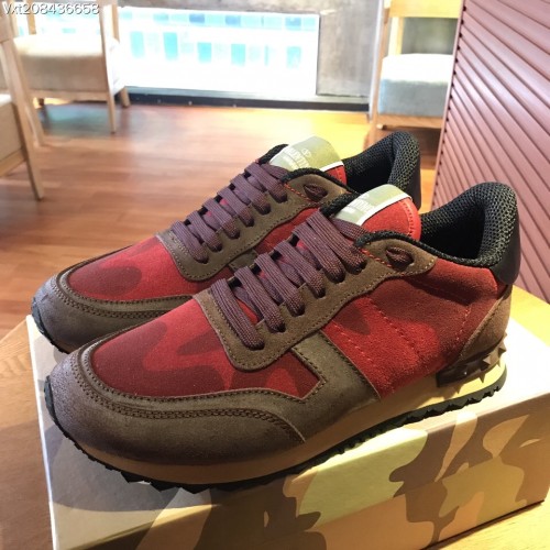 Valentino Studded Suede & Nylon Men and Women Sneakers-048
