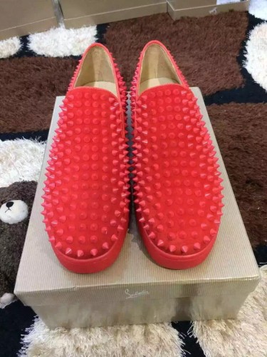 Super High End Christian Louboutin Flat Sneaker Low Top(With Receipt) - 0098