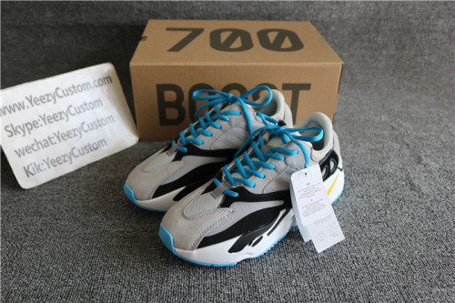 Authentic Adidas Kanye West Yeezy Wave Runner 700 University Blue GS