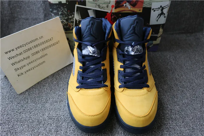 Authentic Air Jordan 5 Michigan Inspire