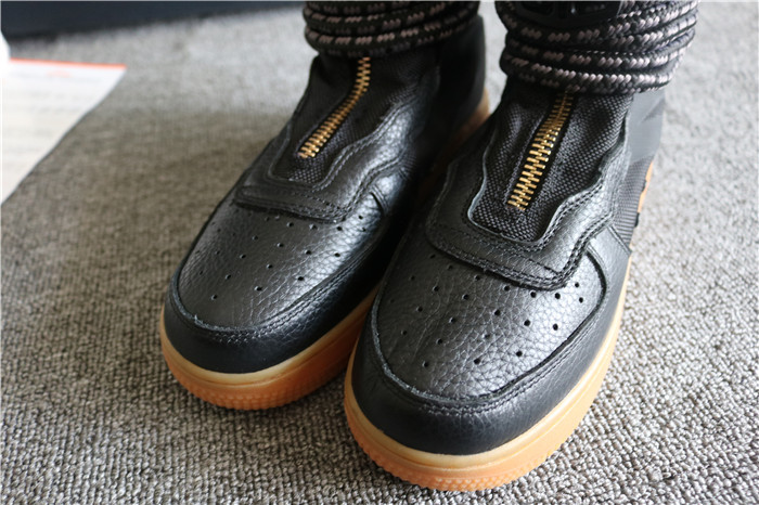 Authentic SF Air Force 1 Hight Black gold