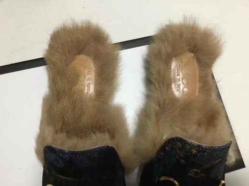 Gucci Hairy slippers 0028