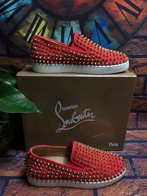 Super High End Christian Louboutin Flat Sneaker Low Top(With Receipt) - 0068