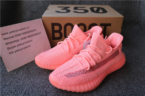 Authentic Adidas Yeezy Boost 350 V2 Static Pink Women Shoes