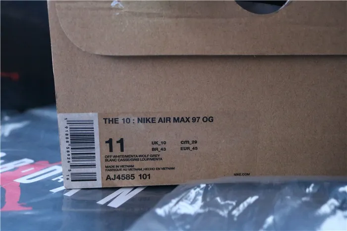 Authentic Nike Air Max 97 Off White Menta