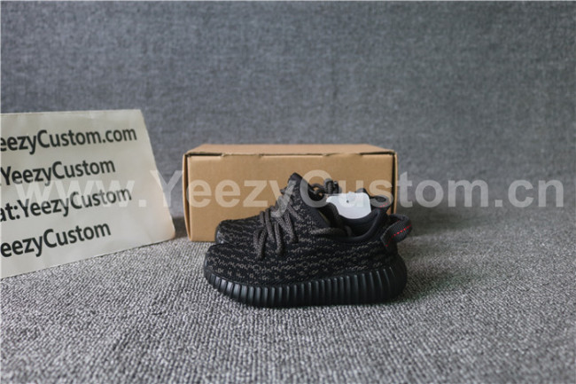 Authentic Adidas Yeezy Boost 350 Pirate Black Infrant Shoes