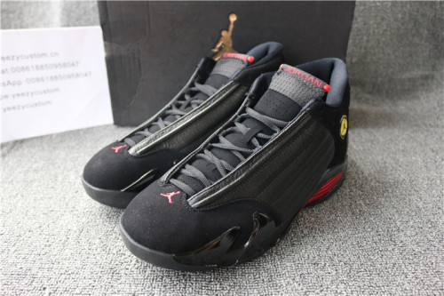 Authentic Air Jordan 14 Black Red 2018