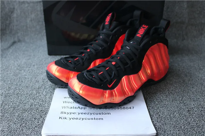 Authentic Nike Air Foamposite One “Habanero Red”