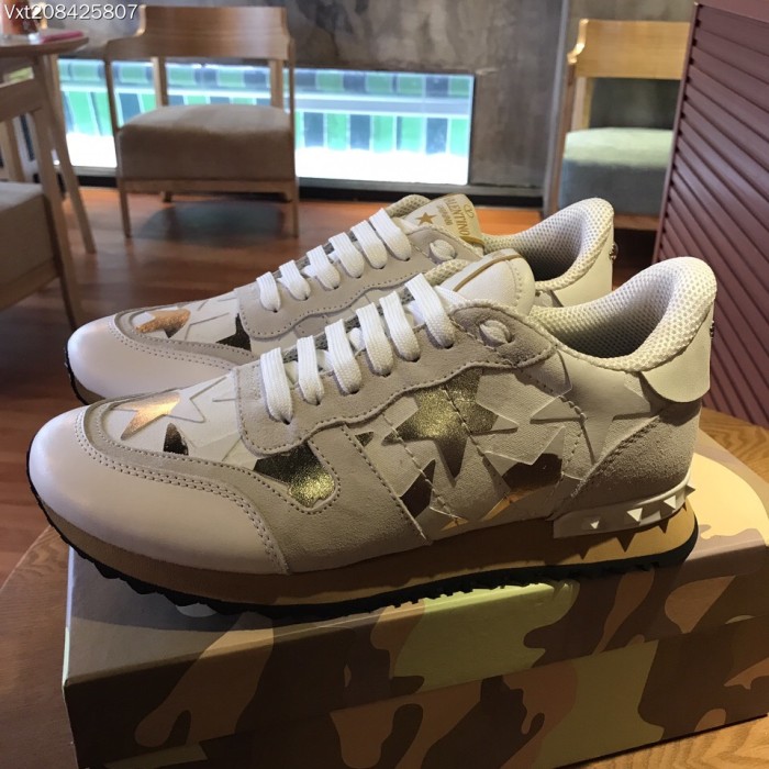 Valentino Studded Suede & Nylon Men and Women Sneakers-052