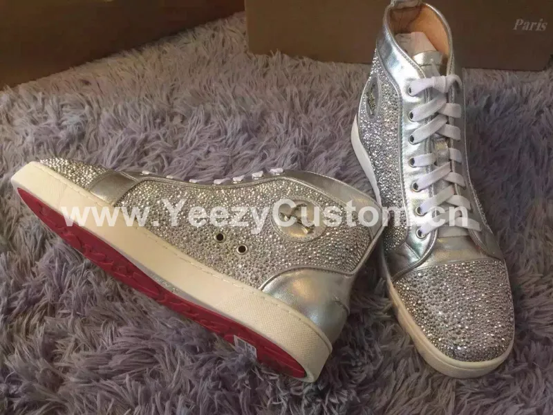 Super High End Christian Louboutin Flat Sneaker High Top(With Receipt) - 0009