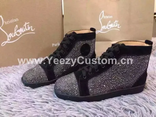 Super High End Christian Louboutin Flat Sneaker High Top(With Receipt) - 0004
