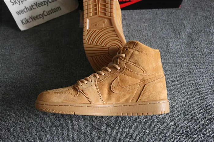 Authentic Air Jordan 1  Wheat