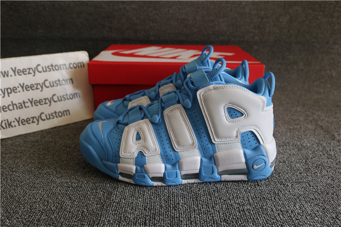 Authentic Supreme x Nike Air More Uptempo University Blue