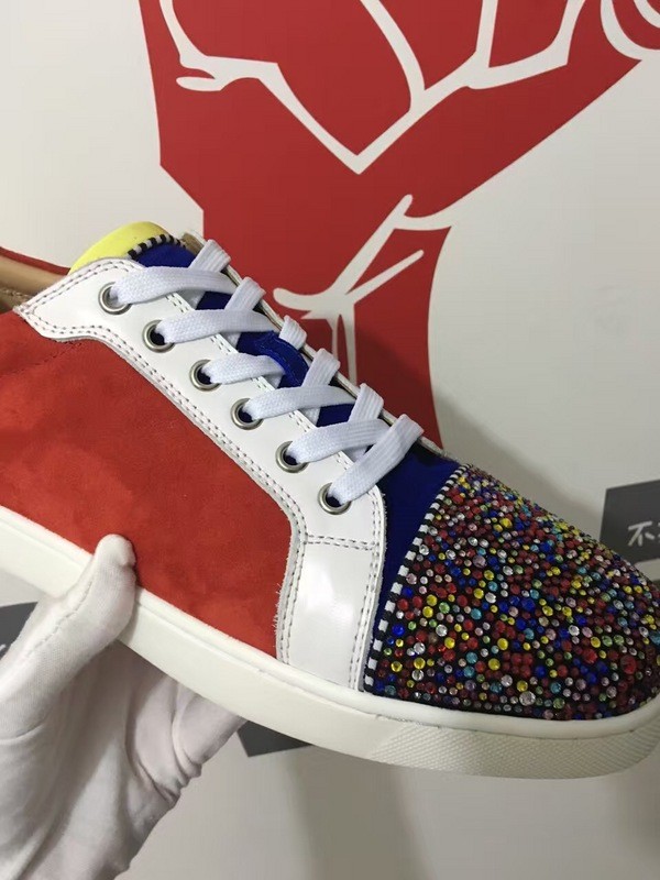 Super High End Christian Louboutin Flat Sneaker Low Top(With Receipt) - 0046