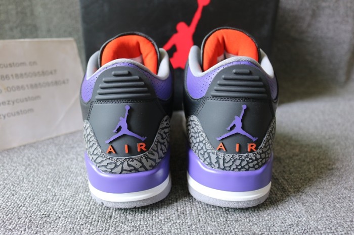 Authentic Air Jordan 3 Court Purple