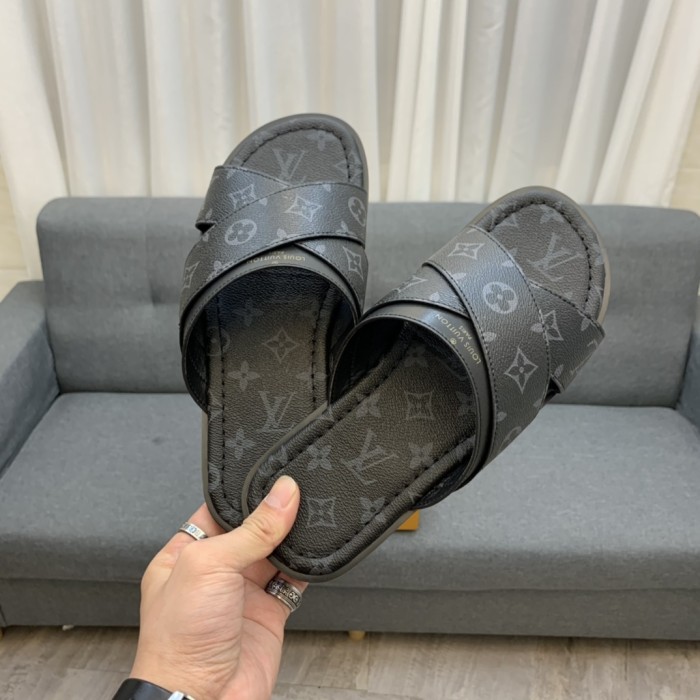 LV Slipper men Shoes 0071（2021）