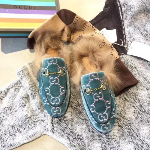 Gucci Hairy slippers 0043